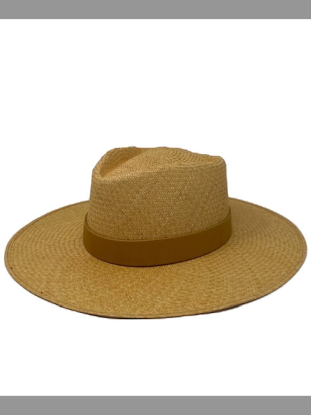 Lovely Bird Malibu Paloma Panama Straw Fedora Hat Latte Small